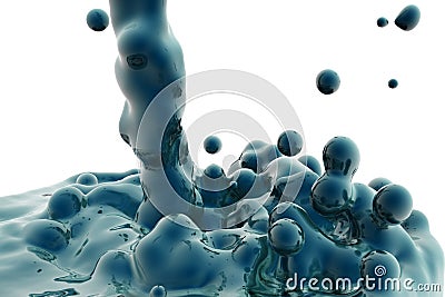 Dripped water (juice; sap ) Stock Photo