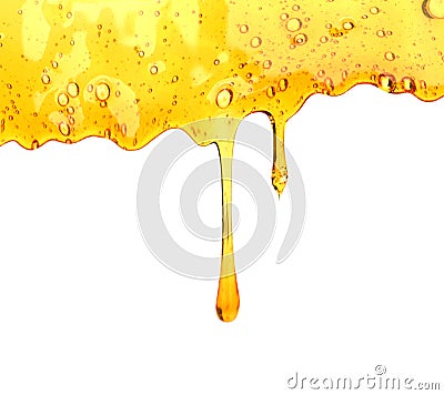 Dripping honey Stock Photo