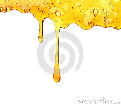 Dripping honey Stock Photo