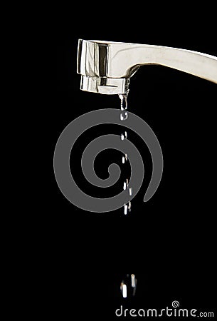 Dripping water Stock Photo