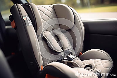 Safety travel seat transportation comfortable auto vehicle automobile car passenger belt Stock Photo