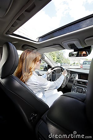 Drive safely and carefully Stock Photo