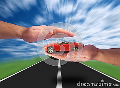 Drive safety Stock Photo