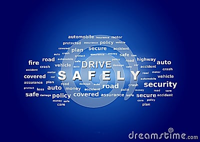 Drive safety concept. Secure driving Stock Photo