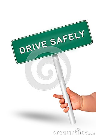 Drive safety concept. Secure driving Stock Photo