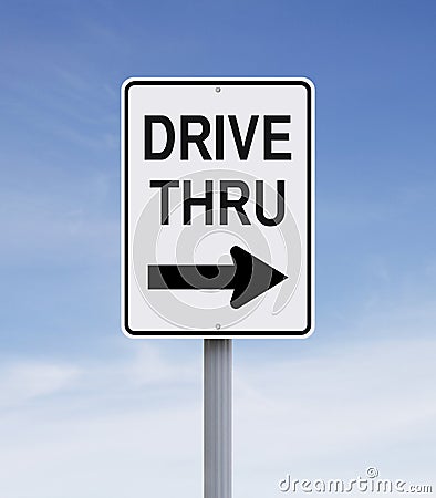 Drive Thru Stock Photo