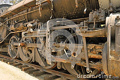 Drive Wheels On ALCO Locomotive Stock Photo