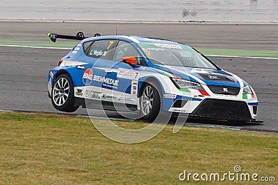 Driver Lorenzo VEGLIA. SEAT LEON EUROCUP. Editorial Stock Photo