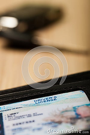 Driver`s license Stock Photo