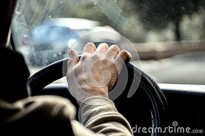 Driver seat Stock Photo