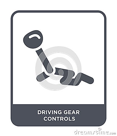 driving gear controls icon in trendy design style. driving gear controls icon isolated on white background. driving gear controls Vector Illustration