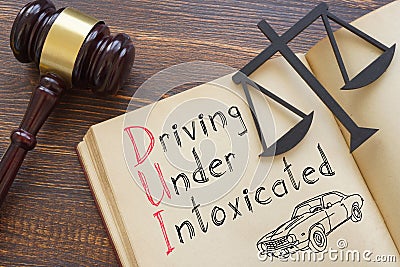 Driving Under Intoxicated DUI Law is shown on the photo using the text Stock Photo