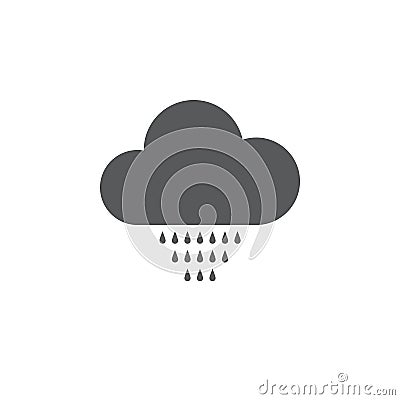 Drizzle weather icon isolated on white background. Vector illustration, Vector Illustration