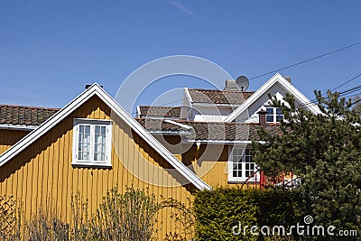 Drobak Akershus, Norway - Residential houses Editorial Stock Photo