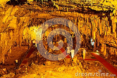 Drogarati cave on Cephalonia island in Greece Stock Photo