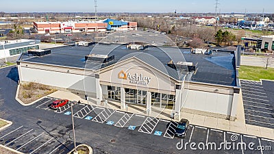 Ashley Furniture Retail Location in Joliet, IL Editorial Stock Photo