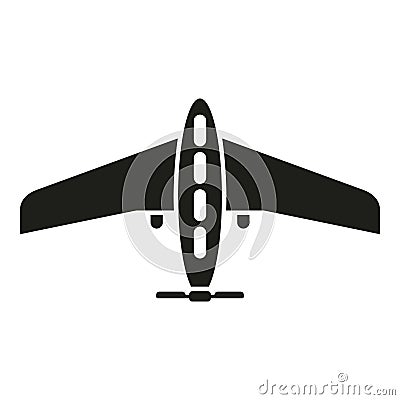 Drone aerial view icon simple vector. Smart digital map Vector Illustration