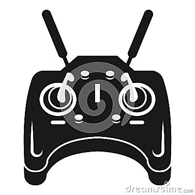 Drone control console icon, simple style Vector Illustration