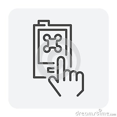 Drone control icon Vector Illustration