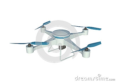Drone Cartoon Illustration