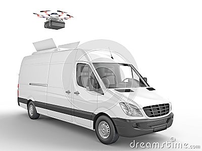 Drone delivery system Stock Photo