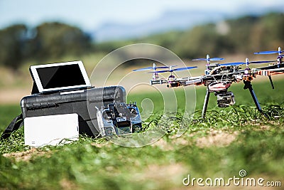 Drone equipment Stock Photo