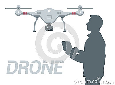 Drone 2 Vector Illustration