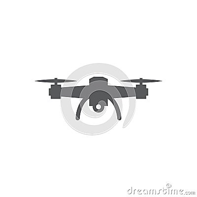 Drone icon on white background Vector Illustration