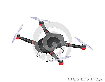 Drone Isometric Icon Vector Illustration