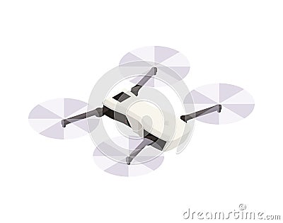 Drone Isometric Icon Vector Illustration