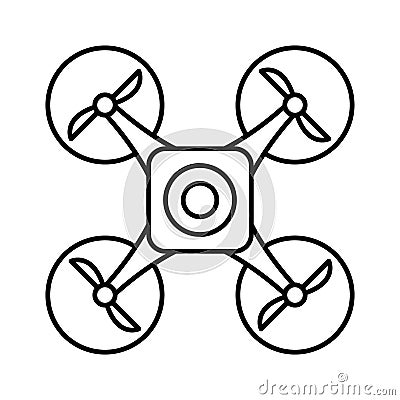 Drone Line Vector icon which can easily modify or edit Vector Illustration
