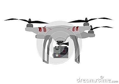 Drone logo drawing Stock Photo