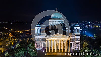 Esztergom Basilica drone photo Stock Photo