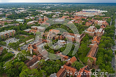 Drone photo University of Florida Gainesville Stock Photo