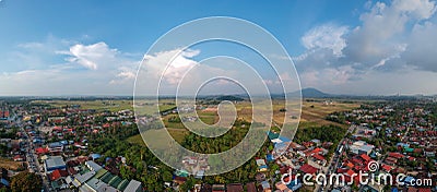 Drone photography aerial panorama view of permatang pauh pulau pinang Editorial Stock Photo