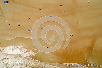 Drone photography of a beach Stock Photo