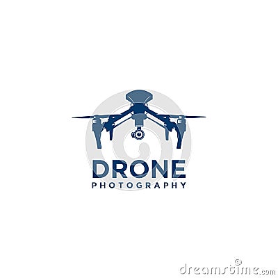 Drone photography logo Vector Illustration