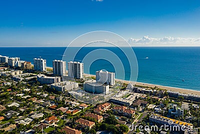 Drone photography real estate Deerfield Beach Florida USA Stock Photo