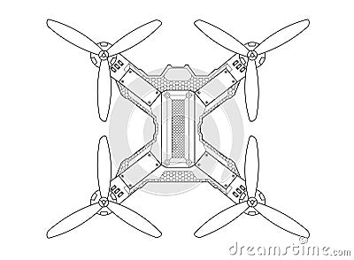 Drone quadrocopter Stock Photo