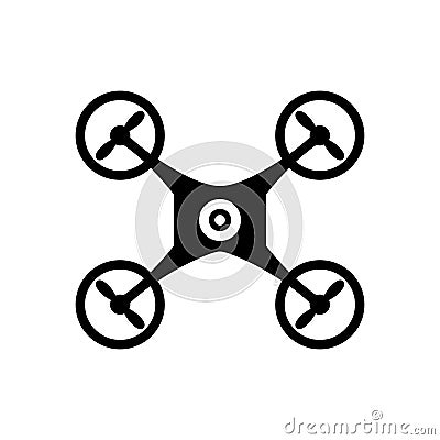 Drone robot technology Cartoon Illustration