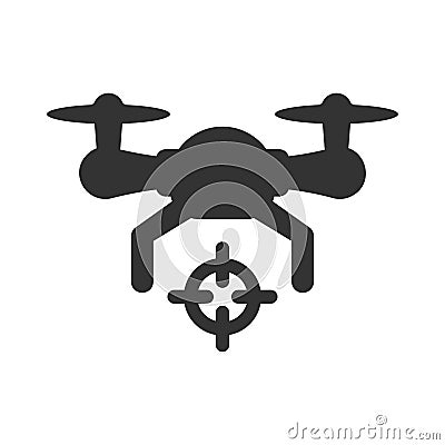 Drone target icon Vector Illustration