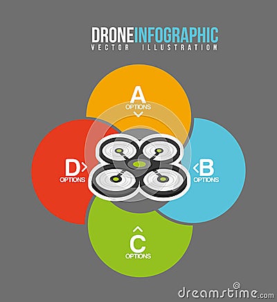 Drone technology design Vector Illustration