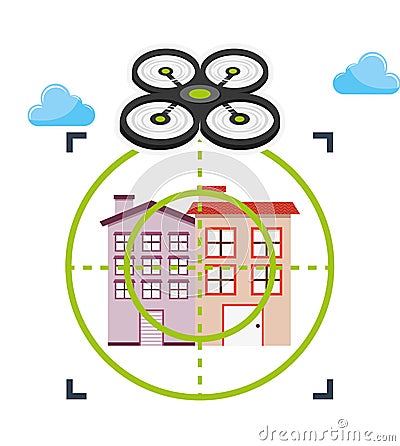 Drone technology design Vector Illustration