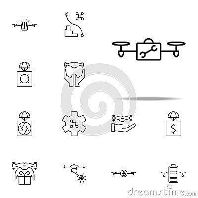 drone tools icon. Drones icons universal set for web and mobile Stock Photo