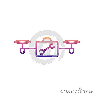 drone tools nolan icon. Simple thin line, outline vector of Drones icons for ui and ux, website or mobile application Stock Photo