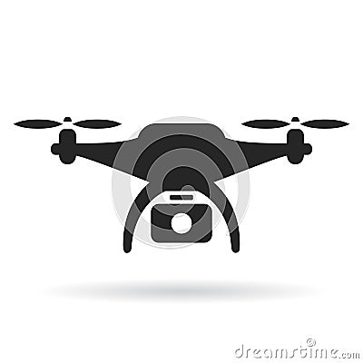 Drone vector icon Vector Illustration