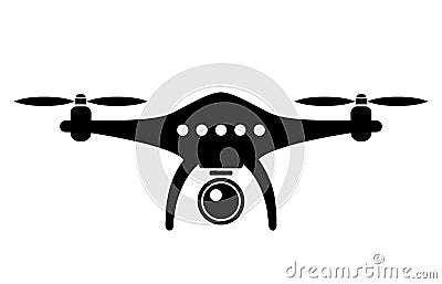 Drone vector icon Vector Illustration