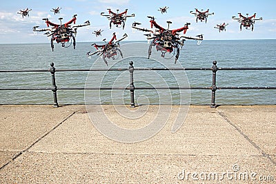 Drone on the wind Stock Photo