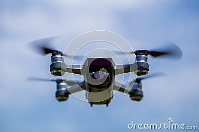Drones with small white. Stock Photo