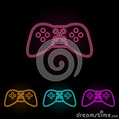 droning board color neon set. Simple thin line, outline vector of drones icons for ui and ux, website or mobile application Stock Photo